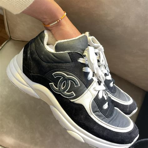 women's chanel trainers|Chanel trainers black and white.